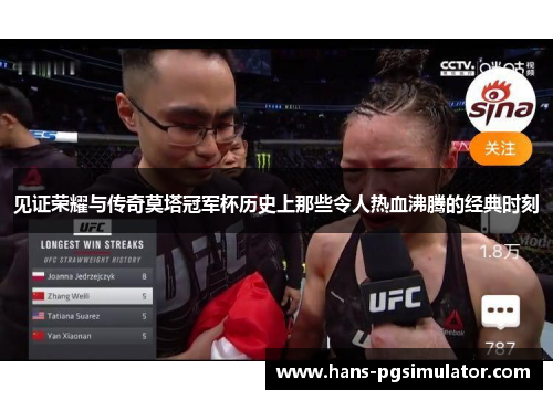 见证荣耀与传奇莫塔冠军杯历史上那些令人热血沸腾的经典时刻 见证荣耀与传奇莫塔冠军杯历史上那些令人热血沸腾的经典时刻