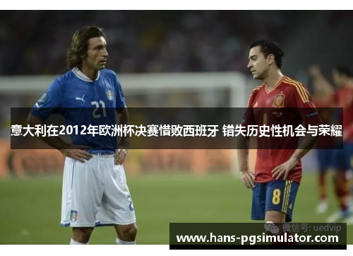 意大利在2012年欧洲杯决赛惜败西班牙 错失历史性机会与荣耀 意大利在2012年欧洲杯决赛惜败西班牙 错失历史性机会与荣耀